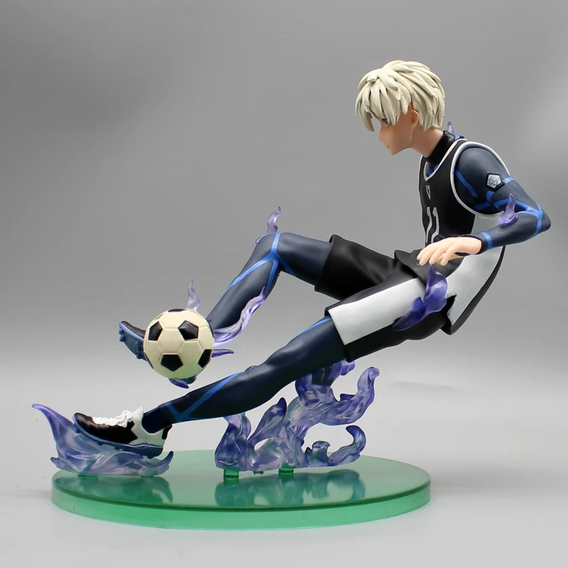 Anime Blue Lock Nagi Seishiro Action figuren Nummer 11 Spielzeug für Kinder PVC Sammler Dekoration Puppe 18cm