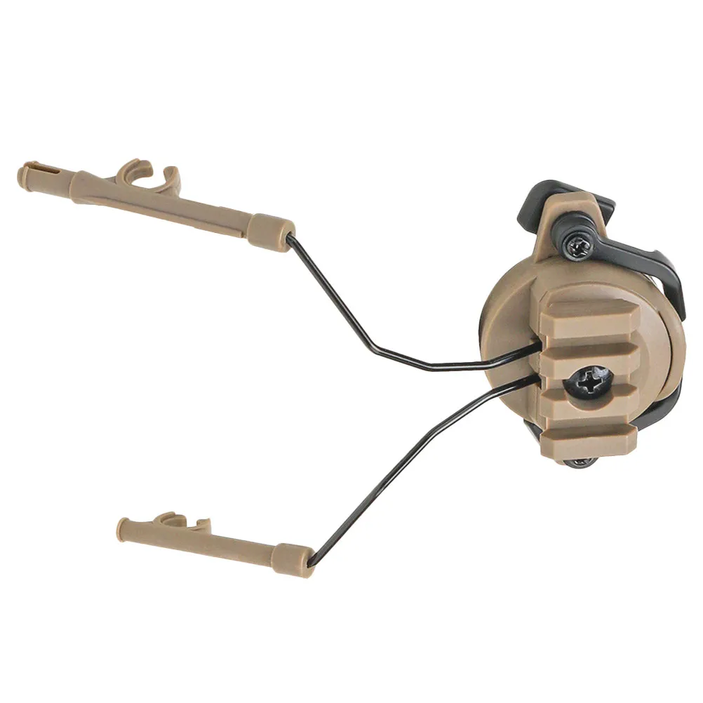 Rotary Earphone Adapter Holder Headset Accessory for 19-21Mm Guide Rail Mud Color Outdoor Parts Fast Rail