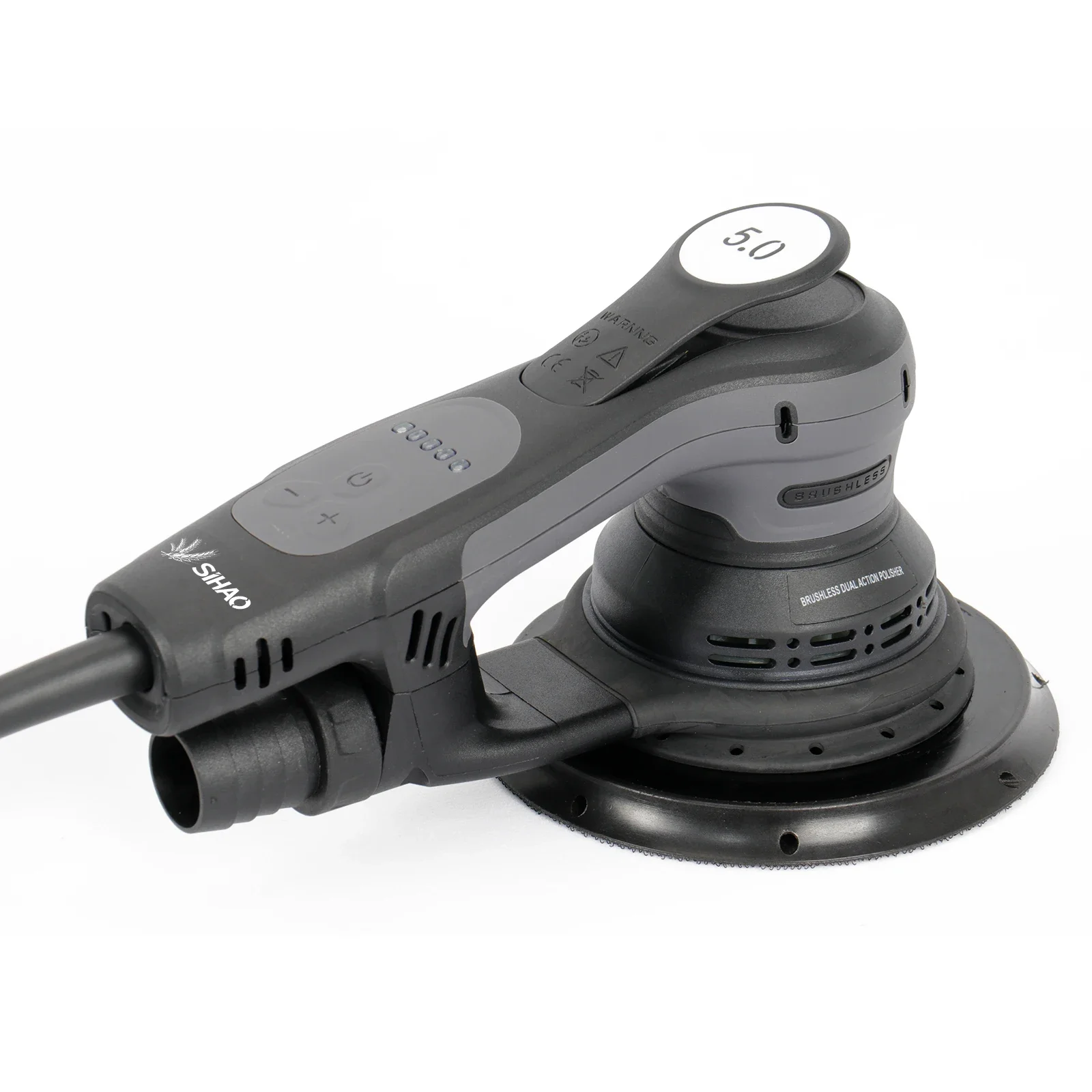 Random Orbital Polisher | SIHAO 350W Electric Buffing Polishing Machine, 10000 RPM, 5 Variable Speed Settings, for Wood Sanding & Automotive Surface Polishing