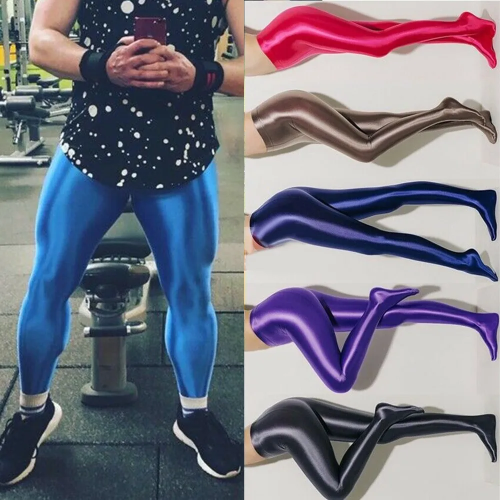 Clothes Stockings Men\'s Oily Nightclub Dance Open Stockings Men\\\'S Oily Nightclub Dance Pantyhose Satin Men Shiny