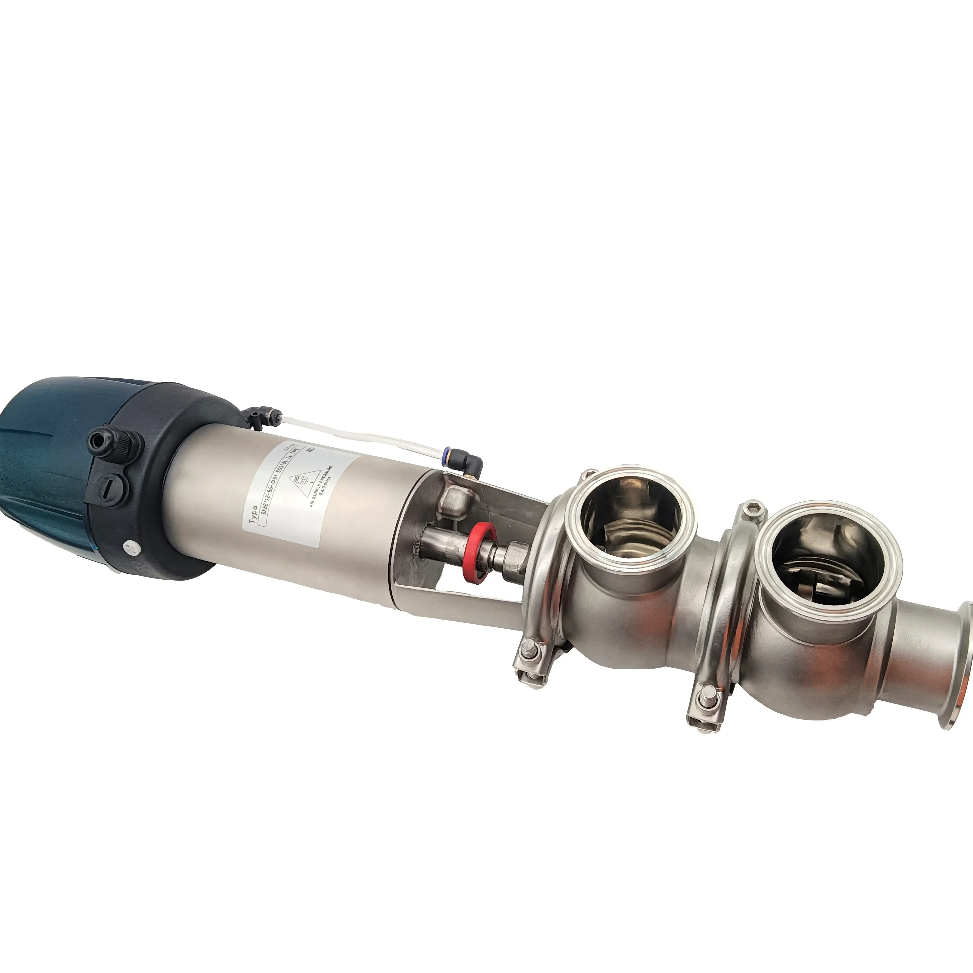 Manufacturer supplies intelligent pneumatic stainless steel ball type quick installation three-way directional valve