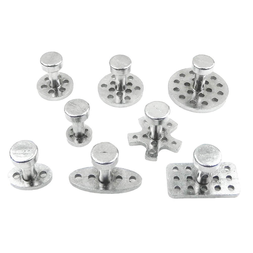 

8pcs Pull Buckle Set Zinc Alloy Depression Repair Tool Gasket Sucker Durable Dent Puller Self-Removing Kit For Car Home Use