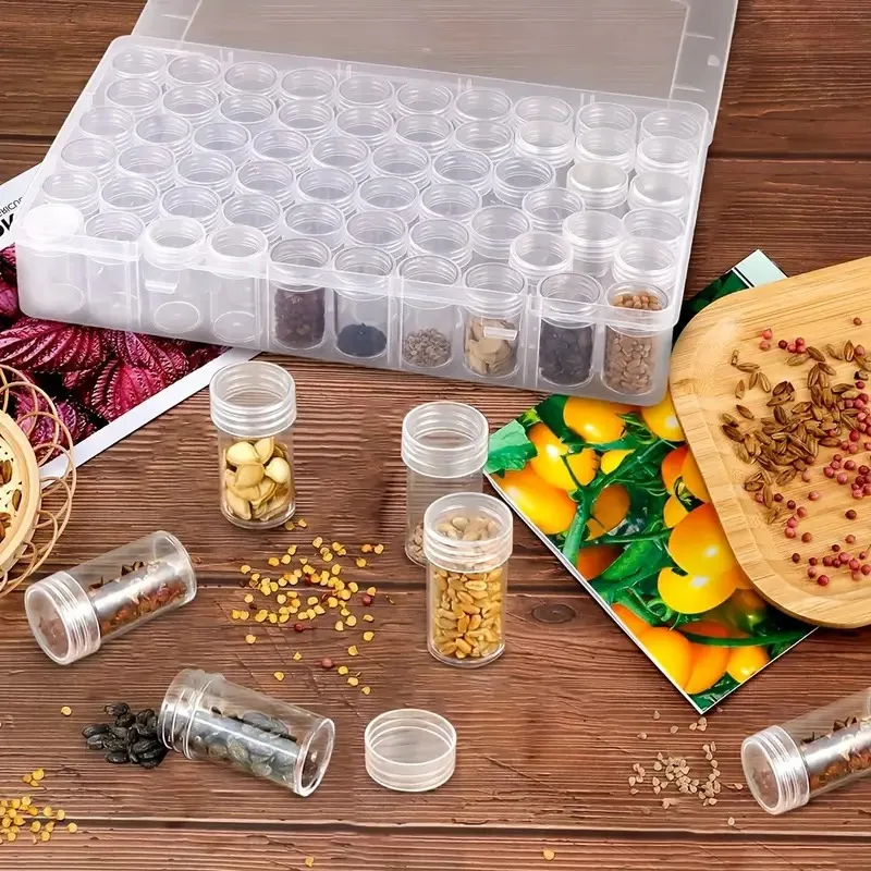 30/38/60pcs Bead Storage Bottle, Accessories Organizer, DIY Diamond Painting Organizer Tools, Rhinestone Mosaic Art Mine