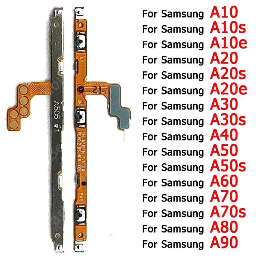 Flex de encendido y apagado para Samsung Galaxy A10e A20e A10 A20 A30 A40 A50 A70 A80 A90 A10s A20s A30s A50s A70s nuevo Cable flexible de volumen