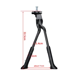 Folding Bike Double Bracket Bicycle Kickstand Adjustable Height Aluminum Alloy for Road Foldable Bike MTB Foot Support