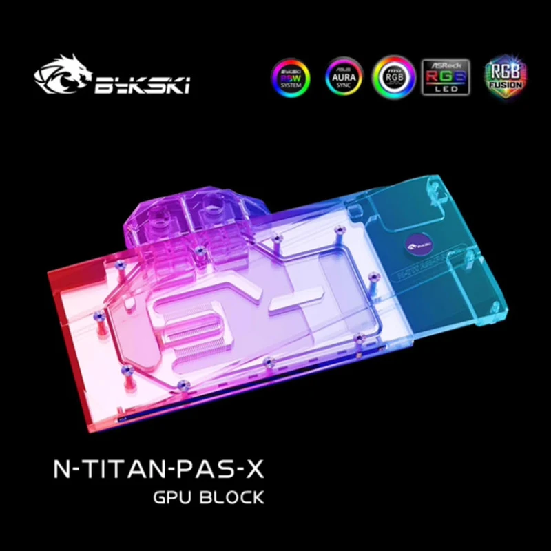 Bykski N-TITAN-PAS-X GPU Water Block Use for NVIDIA GTX TITAN XP/X-Pascal/ GTX1070/1080 TI Founder /Reference Edition / Radiator