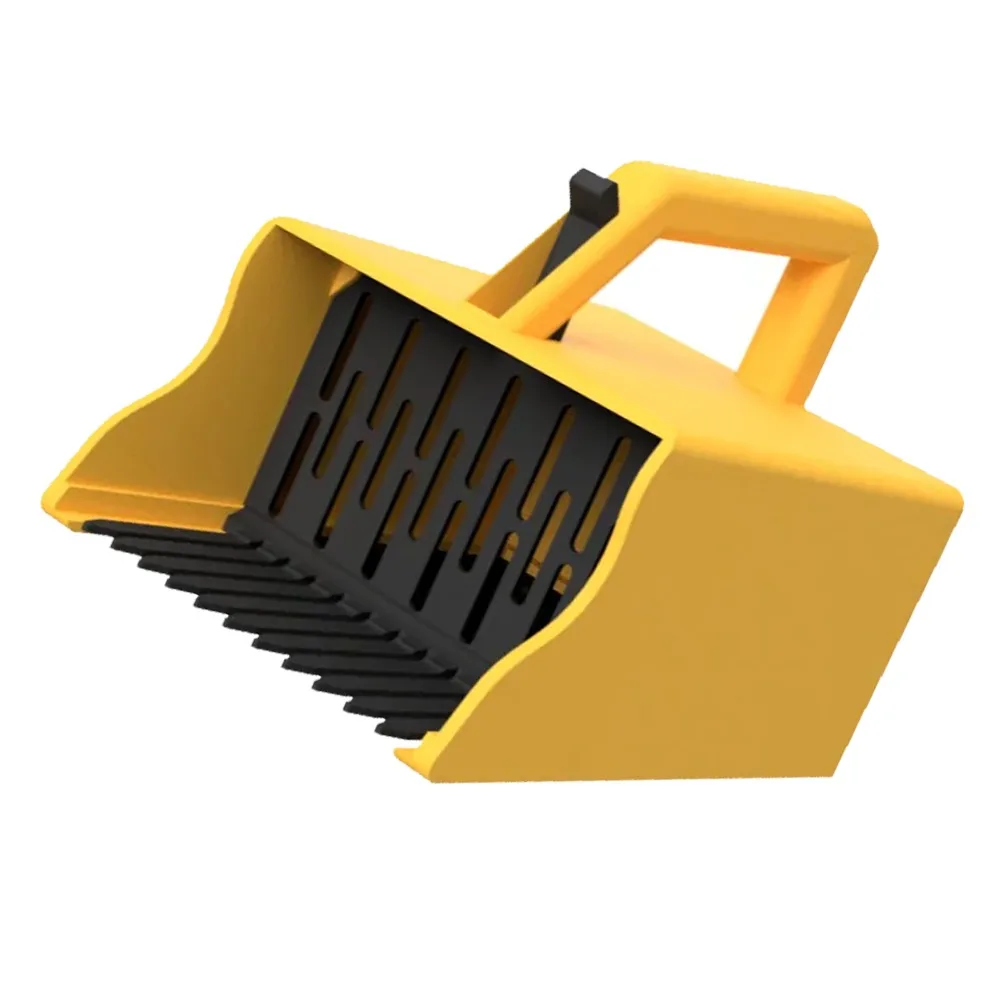 Universal Berry Picker Rake Yellow Compact Blueberry Rake Scoop ABS Ergonomic Handle Raspberries Picking Rake