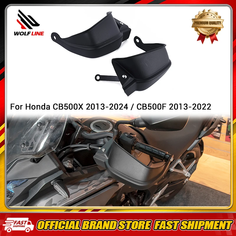 WOLFLINE Handguard Hand Guard Cover For Honda CB500X 2013-2024 CB500F 2013-2022 Motocycle handle Shield Protector