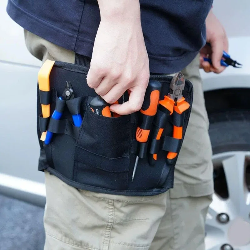 2025 New Upgraded Electrician Tool Bag Small Compact Leg Strap Carrier for Mechanic Repair Tools Pouch Durable Storage Solution