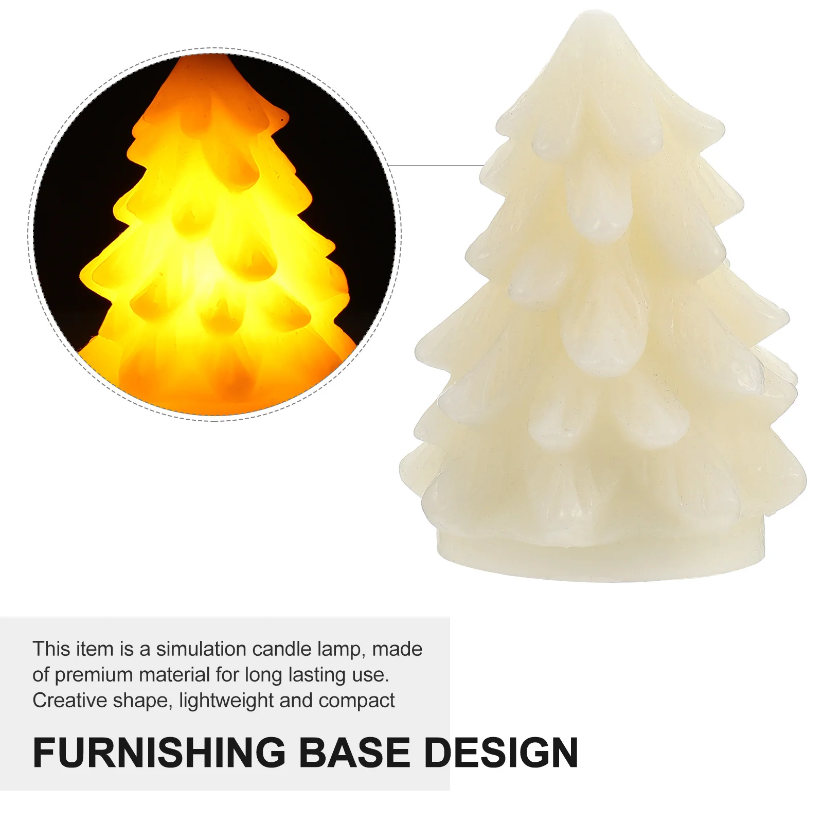 3 قطعة أضواء LED الإلكترونية عيد الميلاد ديكور محاكاة مصباح ضوء الليل توفير الطاقة حفل زفاف مهرجان ديكور