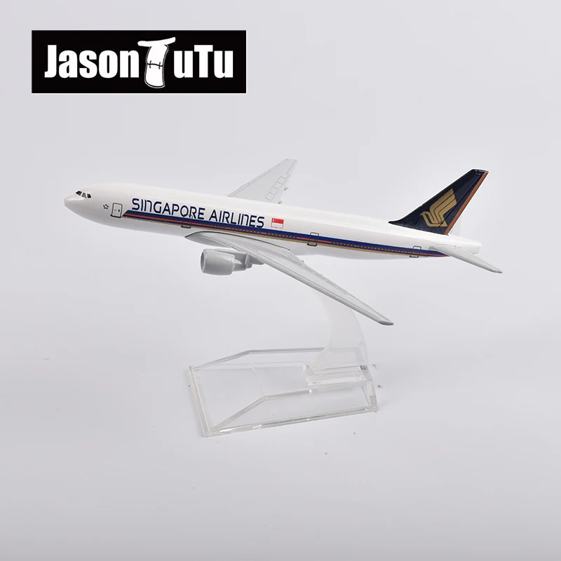 JASON TUTU Singapore Airlines Boeing 777 A380 Aircraft Model 1/400 Scale Diecast Metal 16CM Miniature Authentic Collectible Gift view 3