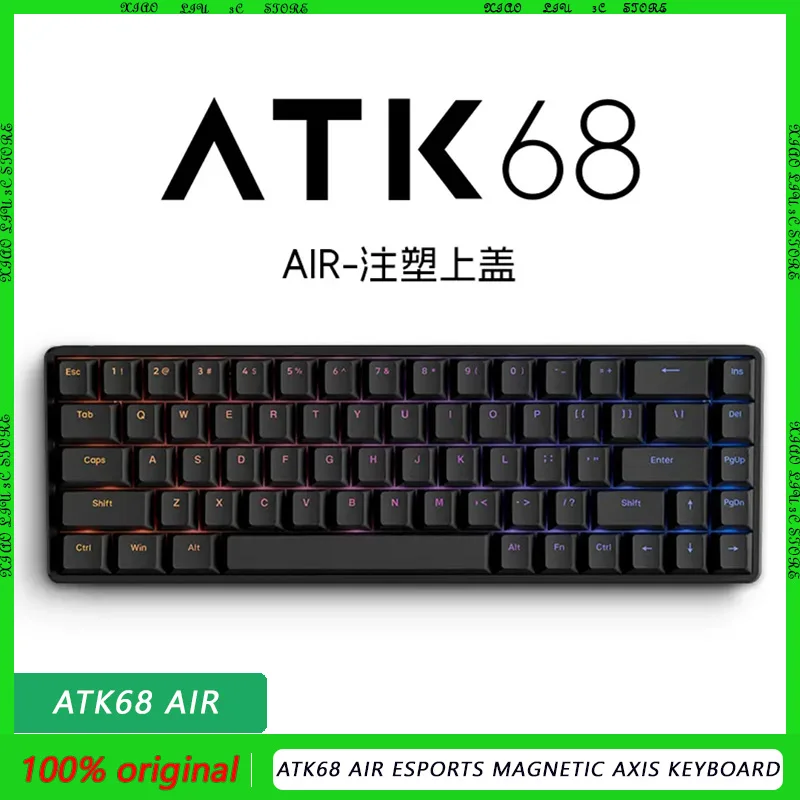 Atk68 Air Esports Magnetic Axis Keyboard Wired Customized Pbt Transparent Key Cap Rt Mode Limited Gaming Mechanical Keyboard