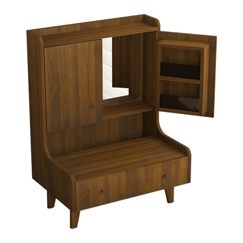 makeup table Balcony special dressing table, bay window small table tatami sitting on the floor dressing table storage cabinet