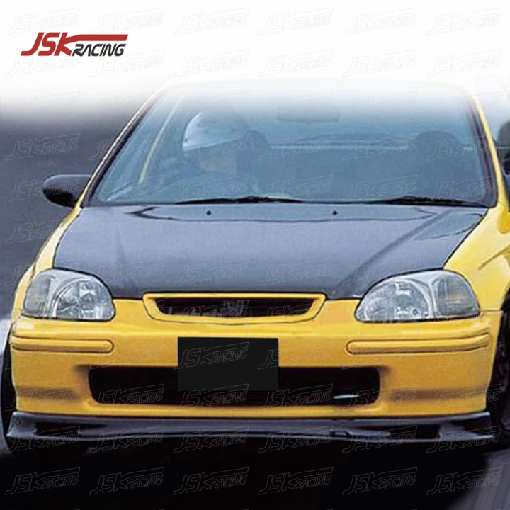 NEW SPOON STYLE CARBON FIBER FRONT LIP for 1996-1998 HONDA CIVIC EK1 EK3