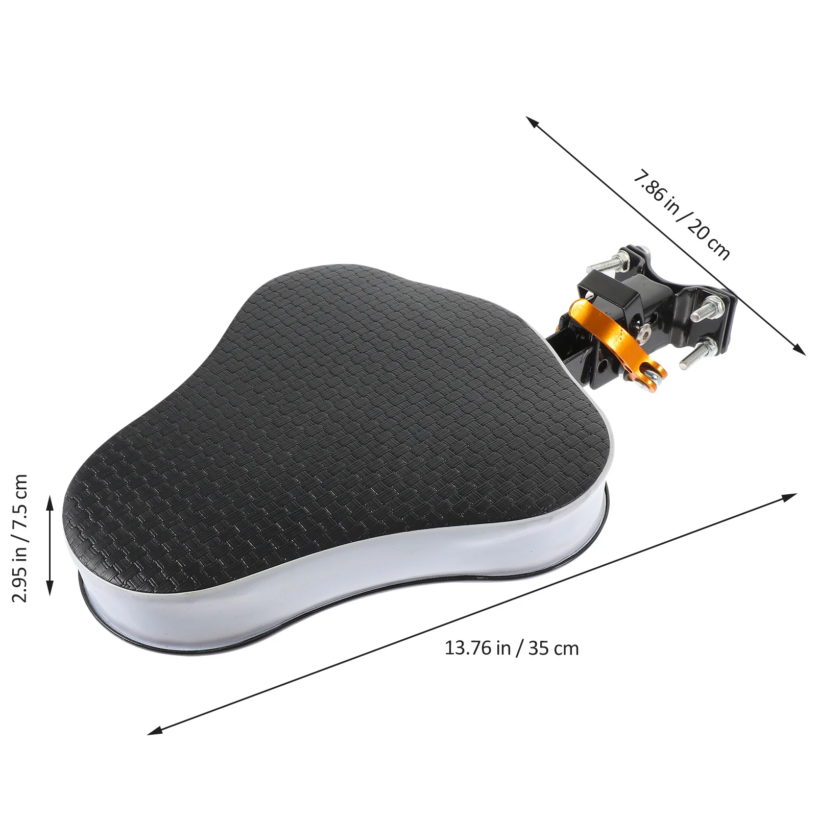 دراجة أطفال كهربائية أمامية للأطفال الصغار، مقعد دراجة قوي من الأمام، تصميم سميك باللون الأسود