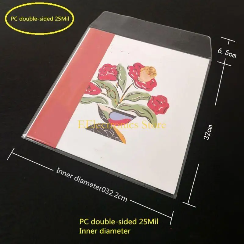 B03C 10Pcs for LP Vinyl Record Bag 12 Inch Outer Bag Protective Sleeve Transparent Plastic Envelope Bag Vinyl Record for Jack