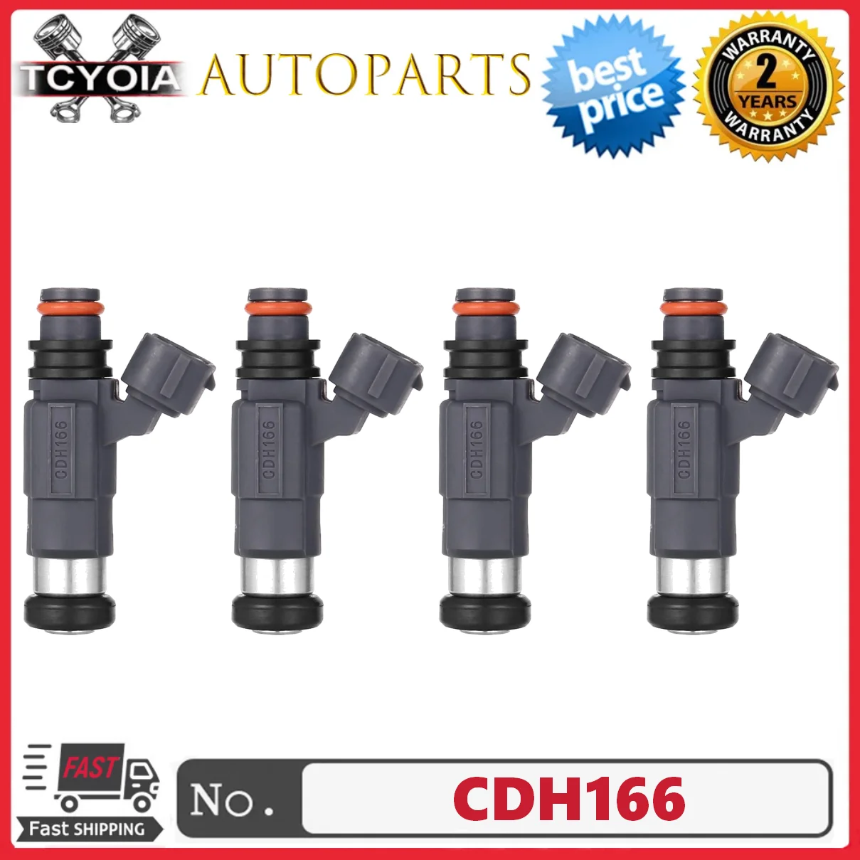 4pcs/lot Fuel Injectors CDH166 15710-66D00 MD319790 for Mitsubishi Mirage Suzuki Vitara 1.6L