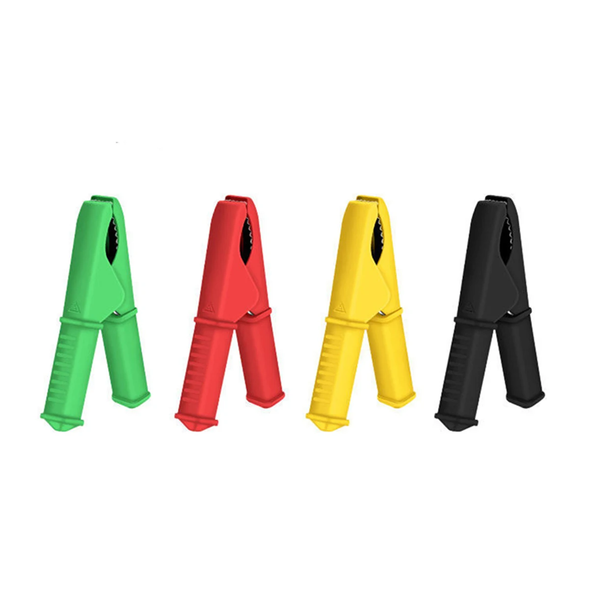70A Insulated Alligator Test Clip 20mm Opening Brass‑Nickel Plated Solder‑Type Crocodile Clamp For High Current Test Connector