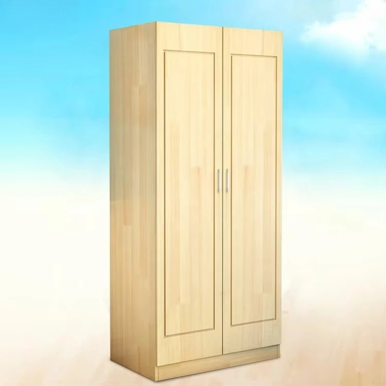 원목 어린이 옷장 두 개의 작은 싱글 옷장 캐비닛