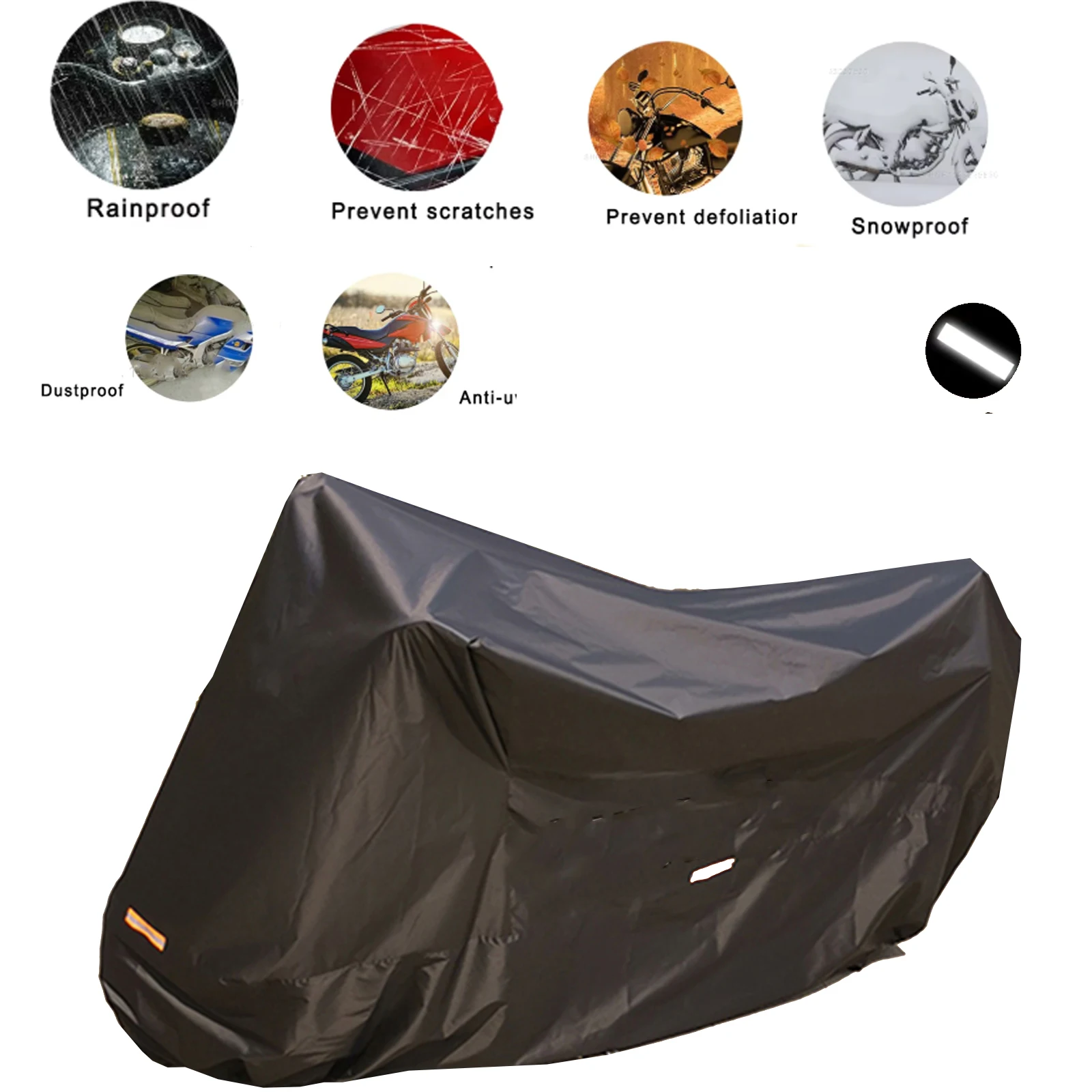 MOTORCYCLE COVER Waterproof Outdoor Bicycle Storage Protector Rain Sun UV Dust Wind Proof Bicycle Cover for YAMAHA/universal