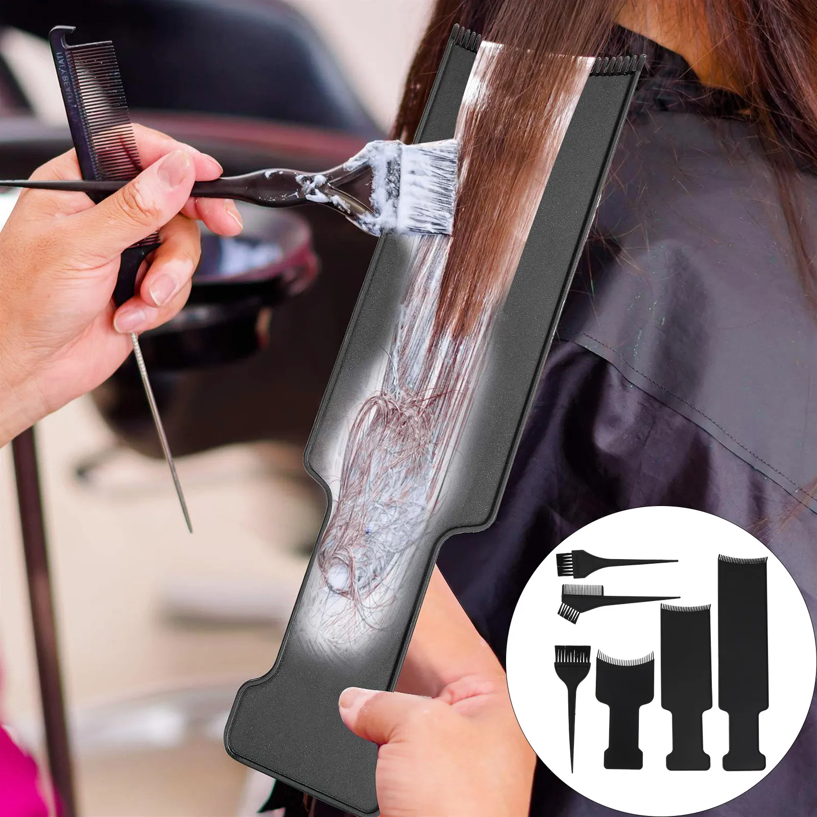 

6 pcs Dyeing Brushes Set High Quality Ergonomic Design For Salon Home Use Hair Coloring Tools Hair Dye Tool Kit