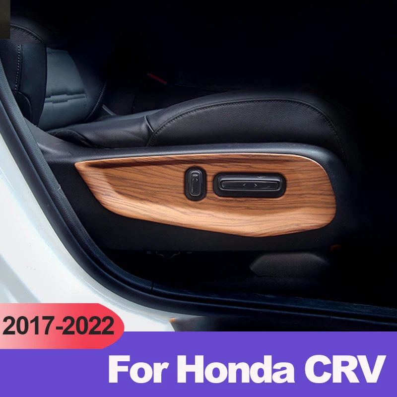 

ABS Car Styling Seat Adjust Panel Button Switch Cover Frame Decoration For Honda crv CR-V 2017-2019 2020 2021 2022 Accessories