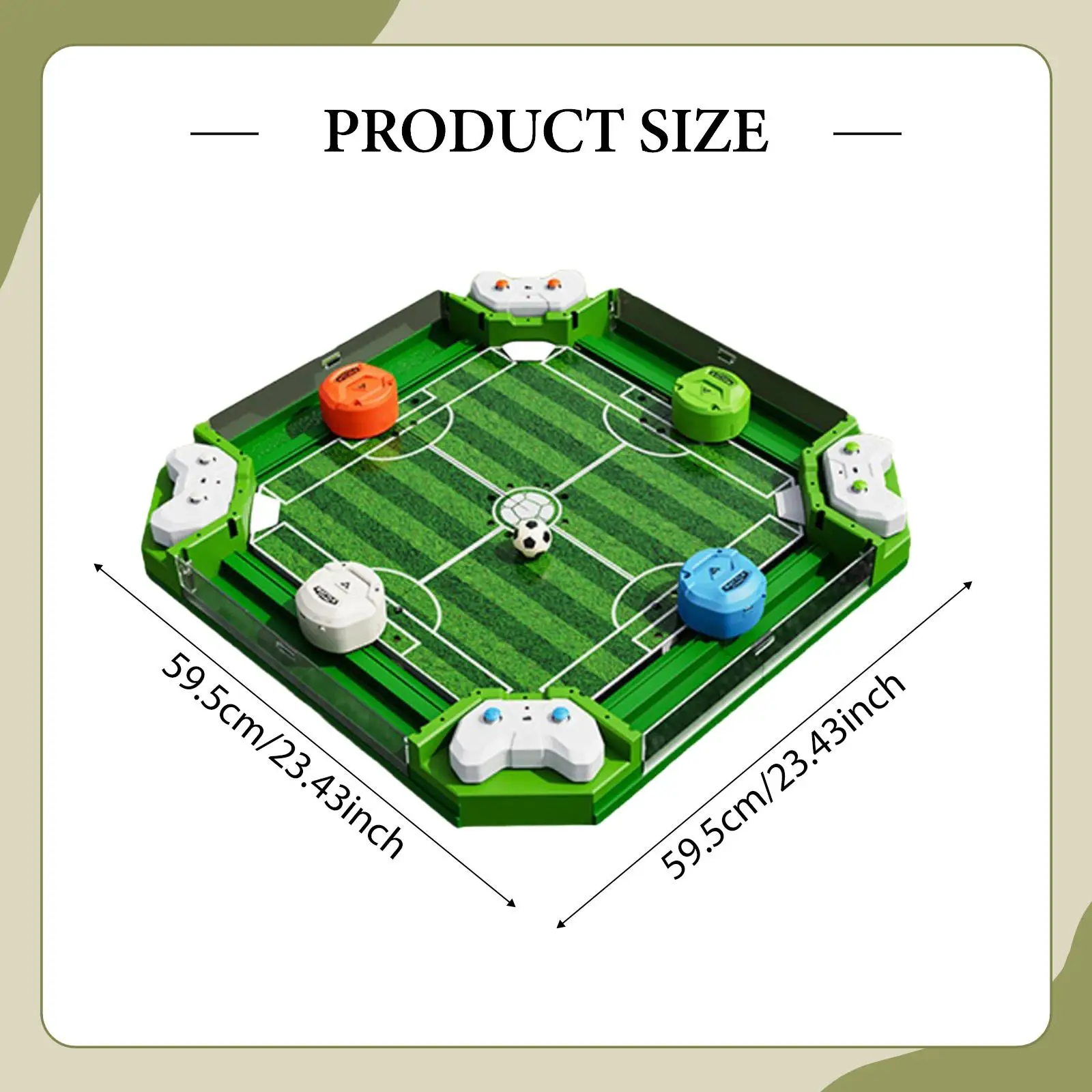 Remote Control Foosball Table Game Gift Portable for Parties Tabletop Home
