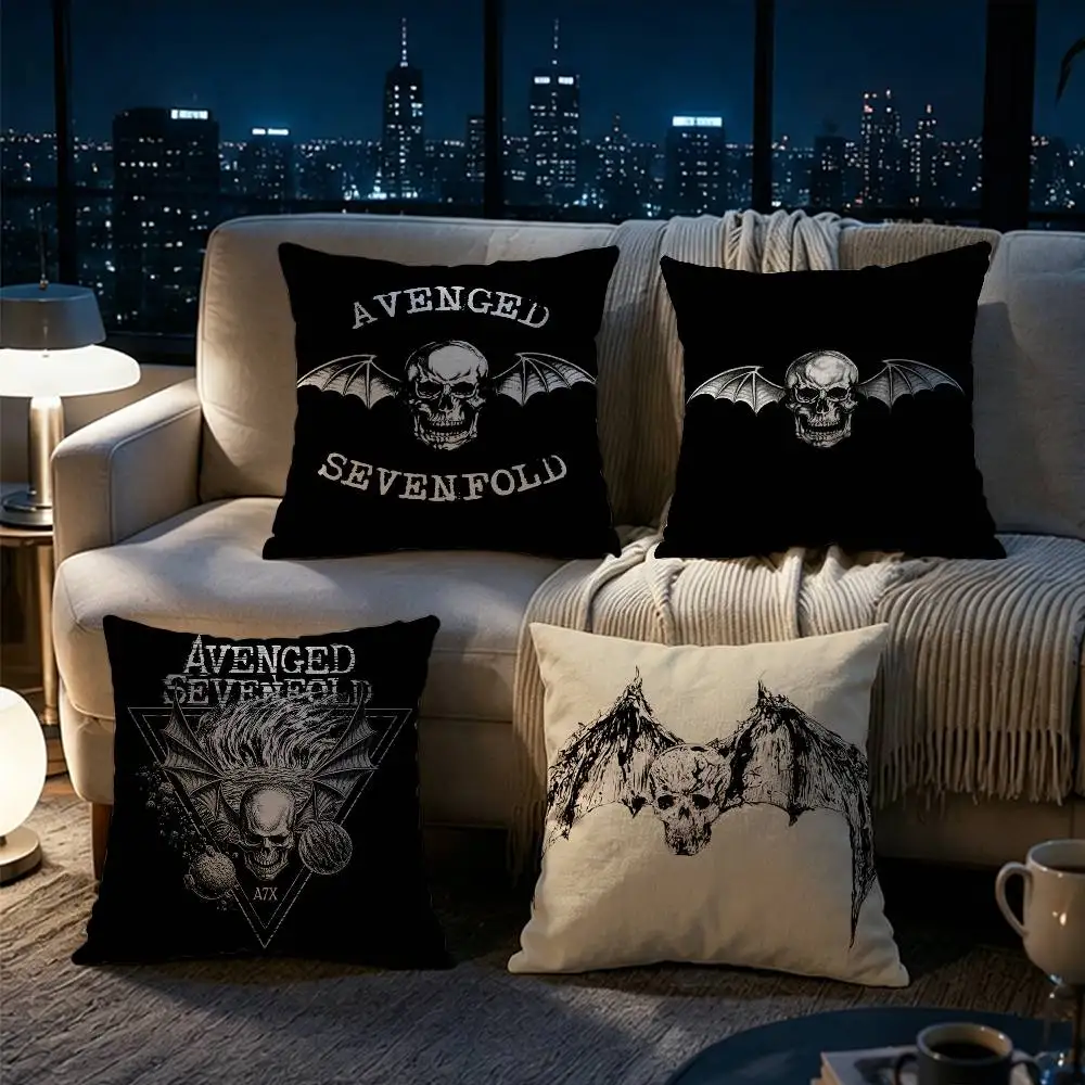 Avenged Sevenfold  Double-sided printed pillow cover Solid color minimalist pillowcase, fits all bedroom styles