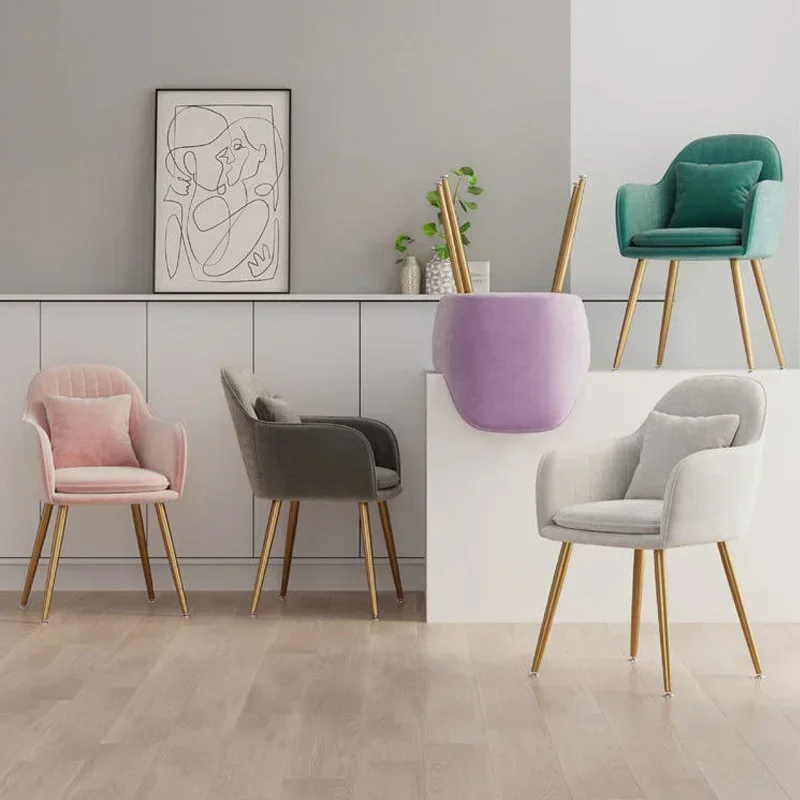Home Makeup Chair Creative Bedroom Chairs Light Luxury Soft Bag Comfortable Stool Exquisite Modern Simple Bench Furniture