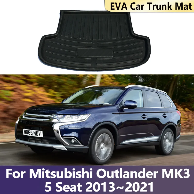 

5 Seat For Mitsubishi Outlander 3 2013~2021 2015 EVA Car Trunk Mat Carpet Mat Cargo Liner Storage Boot Pads Auto Accessories