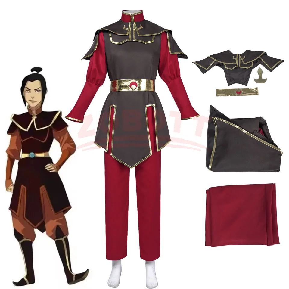 Avatar Cosplay The Last Airbender Azula Prince Zuko Azula Cosplay Costume Battle Suit Set  Halloween Cosplay Suit