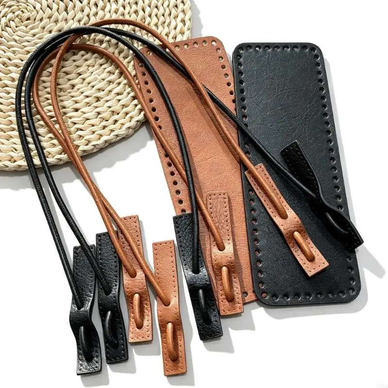 Crochet Bag Accessory Set with Base Panel and Carry Strap, Structured Support for DIY Bag Repair and Crochet Projects 6XDA