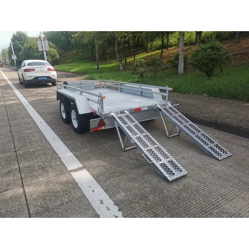 Hot Sale Small Car Trailer 4 Wheels With Oblique Ladder