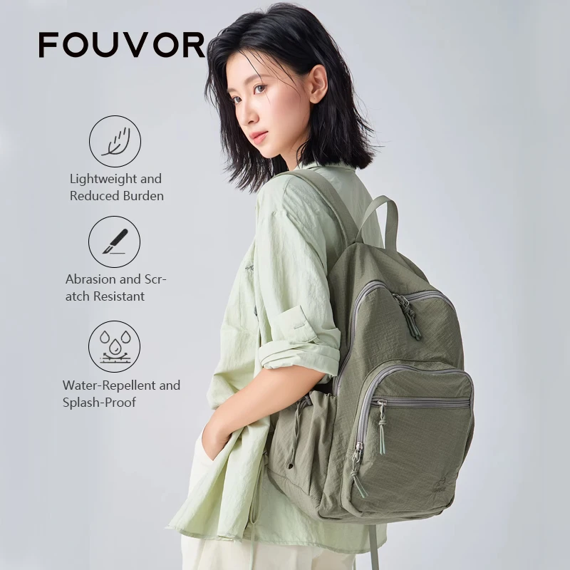 

Женский рюкзак Fouvor: легкий, водонепроницаемый, из нейлона, складной, для путешествий, работы, спорта, походов, на плечо, 2026, модель 3059-03