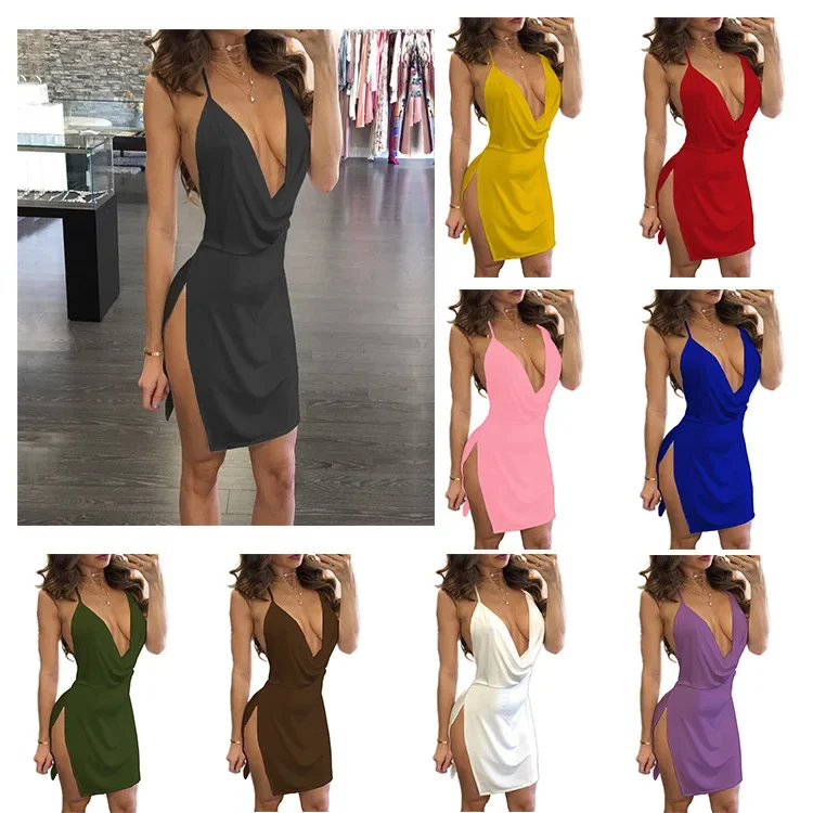 Womens Dresses New Arrival 2024 Sleeveless Bodycon Backless Solid Color Dress Loose Slim Commuter Casual Strapless Dress