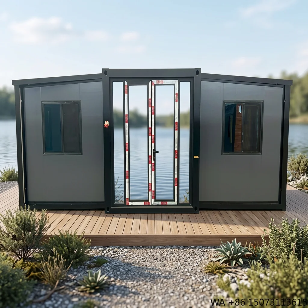 20ft 30ft 40ft Expandable Portable Container House with 2 Bedrooms Modern Design Office & Kitchen Use