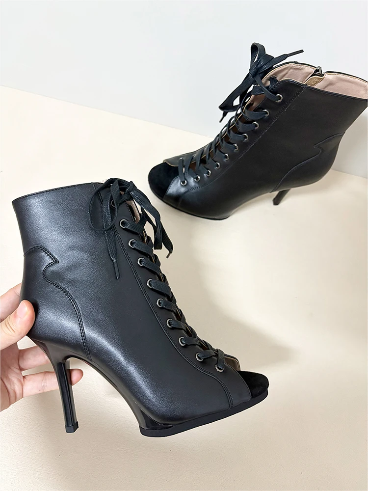 9.5cm & 11cm 플랫폼 댄스 힐 재고 있음 PU 가죽 안정적인 라틴 볼룸 댄스 슈즈 고무 밑창 실내외 댄스 힐