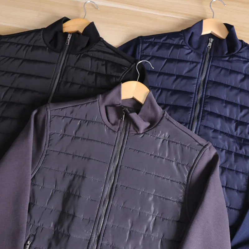 

Men's Cotton Jaet Lightweight Comfortable Warm Casual Patchwork Design Daily Outerwear Autumn Winter Faion Urban Sle