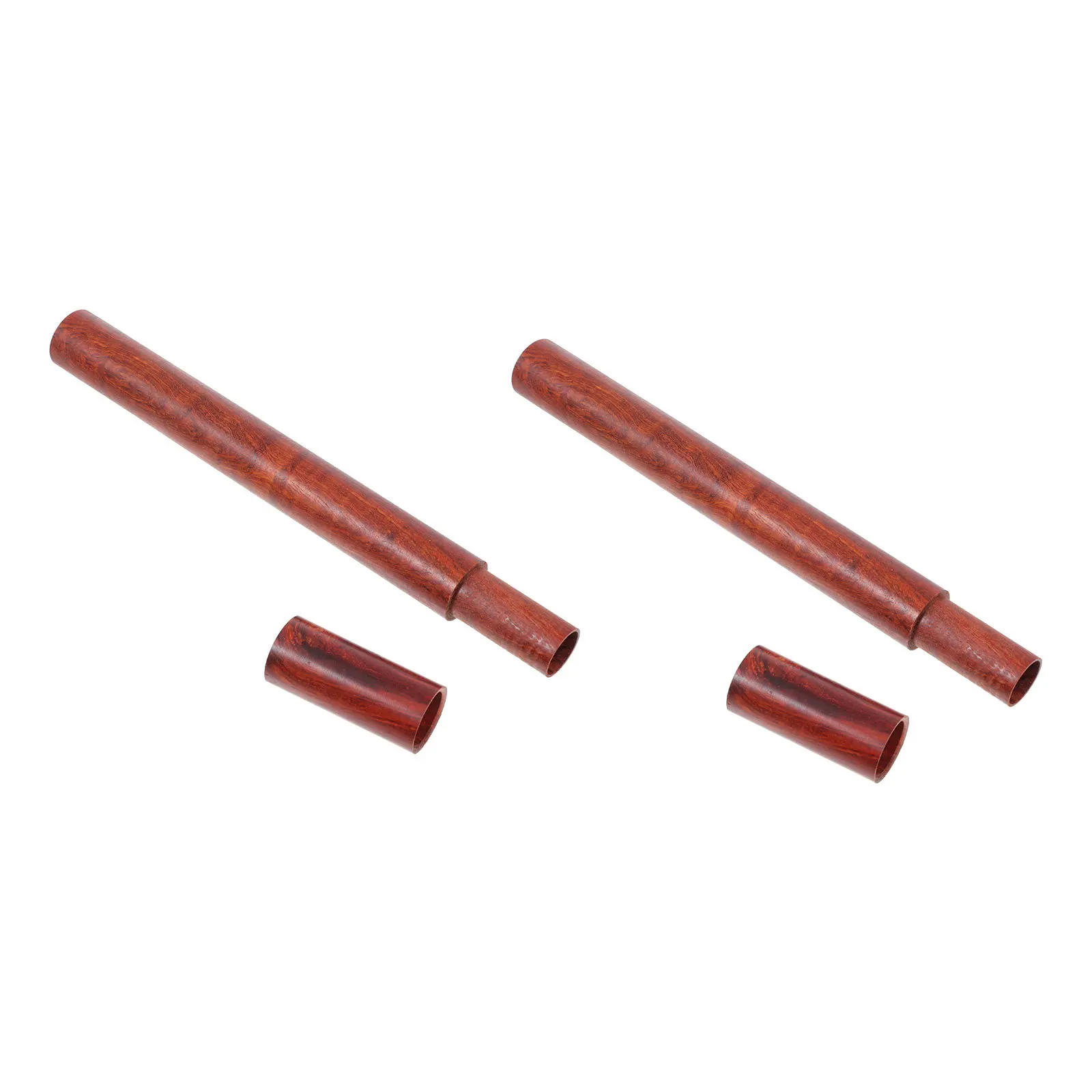 

2 Pcs Incense Burner Sacred Wood Container Stick Storage Tube Holder Portable Burning