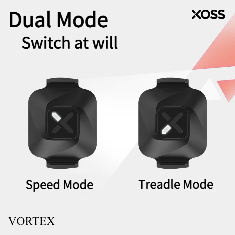 XOSS Vortex Speed Cadence Sensor for Bicycle Computer IPX7 Waterproof 300Hrs Battery Life Bluetooth ANT+ Bike Accessories MTB