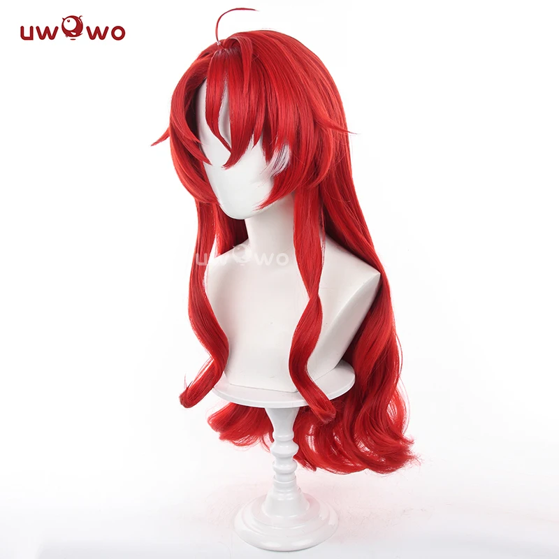 UWOWO Honkai: Star Rail Argenti Cosplay Wig Long Red Hair