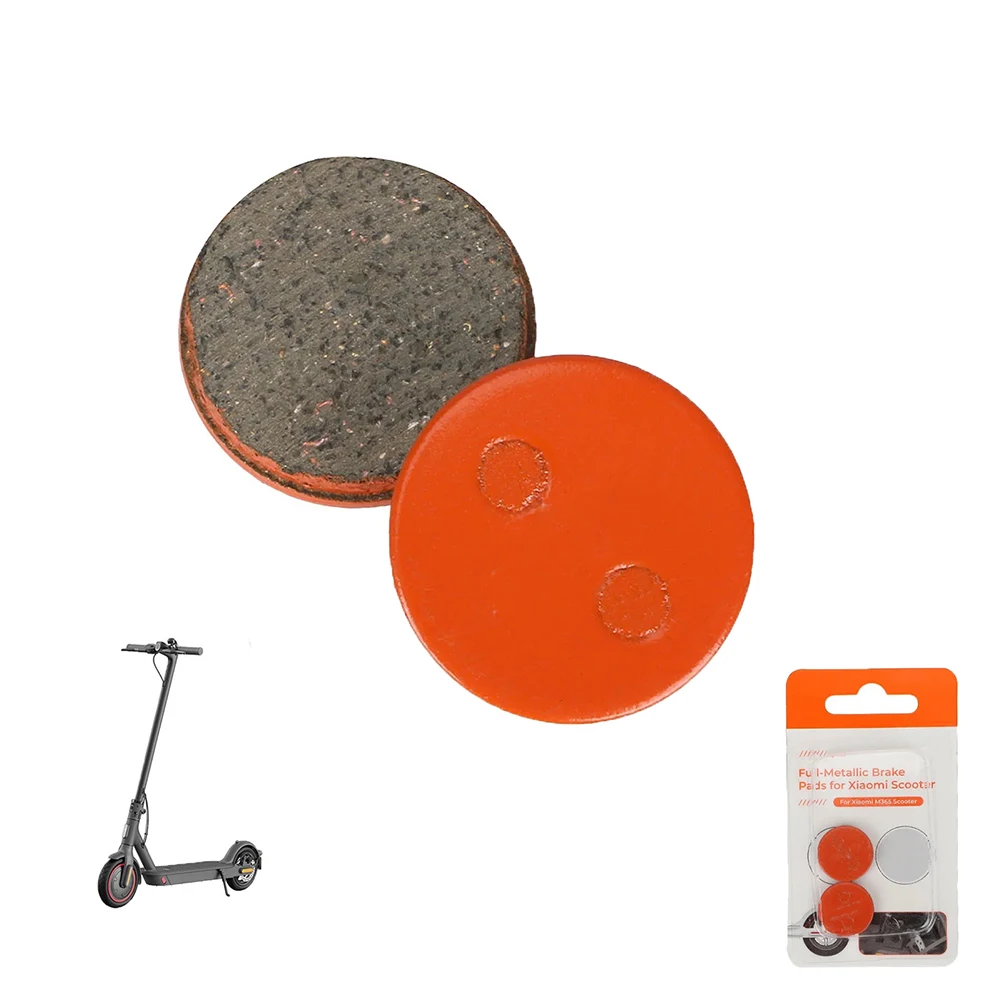 

Multi-Metal Resin Orange Brake Pads For Xiaomi For M365 Electric Scooter, Quick Install And Steady Braking, 2 Pairs