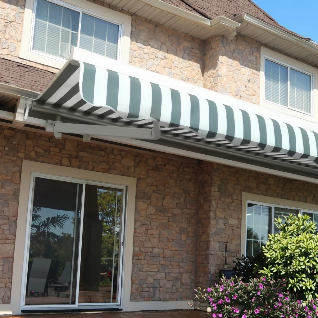 Temporary Retractable Shade Metal Outdoor Awnings and Canopies for Houses Outdoor Shade Balcony Canopy