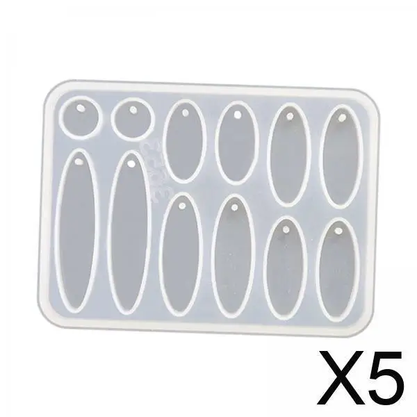 

Epoxy Resin Molds for Handmade Jewelry Creation Silicone Casting Kit Flexible Pendant Earring Model Making Easy Clean