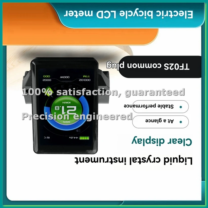 

Ebike Display SM Plug KT TF02S 24V36V48V Electric Bike Intelligent Control Panel Display for Electric Bicycle Conversion-BCBW