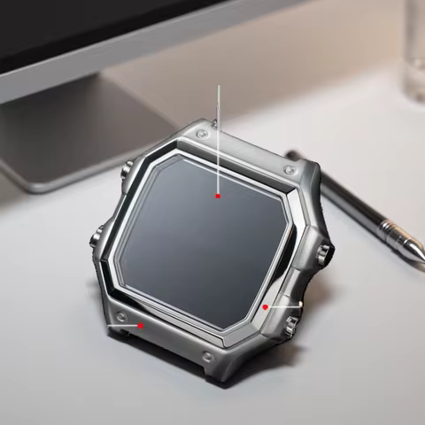 AE1200 Stainless Steel Watch Case For Casio 3299 AE-1200WH Watch Case Modified Metal Shell with Waterproof Ring Black Silver