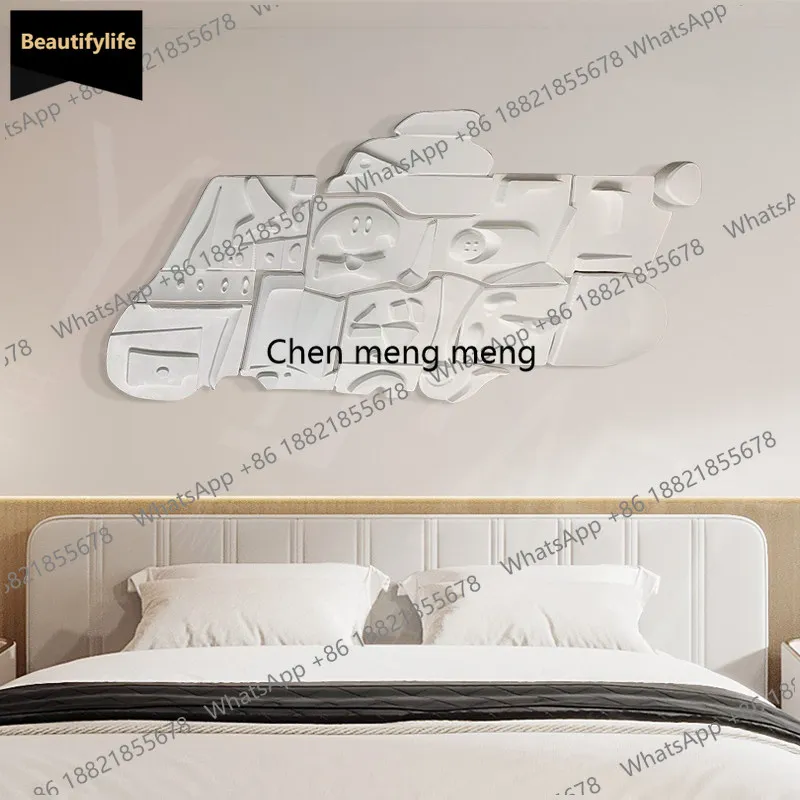 

C139 irregular high-end three-dimensional carving, modern simple living room sofa background decorative painting