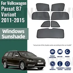 For Volkswagen VW Passat B7 Wagon Variant 2011-2014 2015 Car Window SunShade UV Protection Auto Curtain Sun Shade Visor Net Mesh
