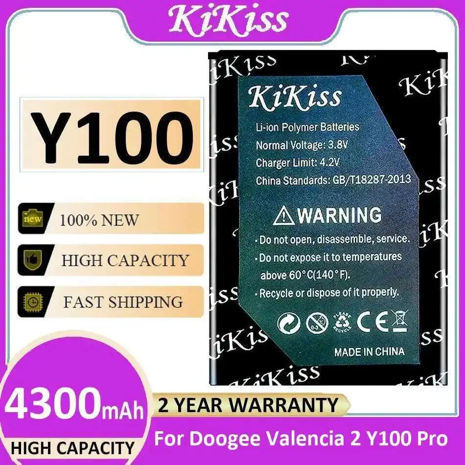 

4300Mah Mobile Phone Battery For Doogee Valencia 2 Y100 Pro Premium Replacement