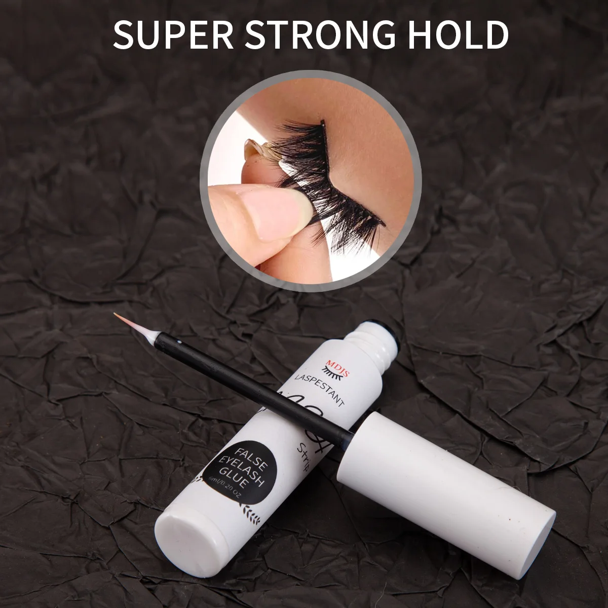 Colla per ciglia finte, naturale, super appiccicosa, ad asciugatura rapida, di lunga durata, impermeabile, antiallergica, doppie palpebre, senza irritazione